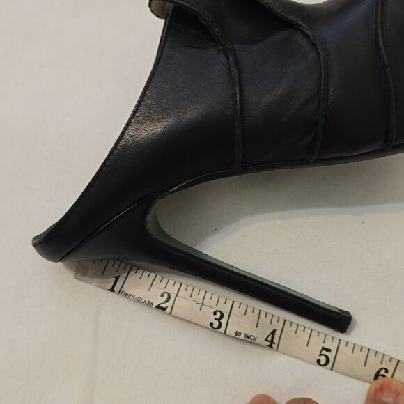 Lisa for Donald Pilner Cristel Black Vachetta Sz 7 - Picture 5 of 7